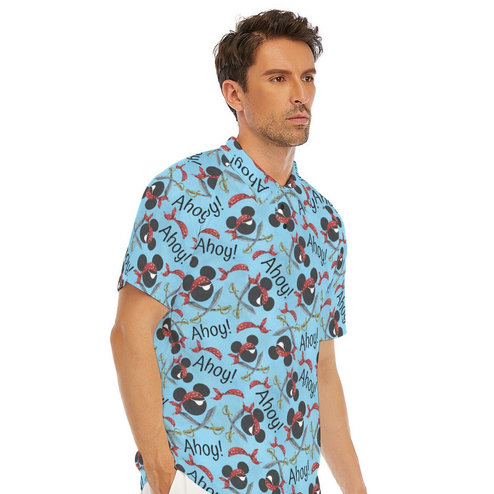 Pirate Mouse Ahoy! - Men's Polo Shirt