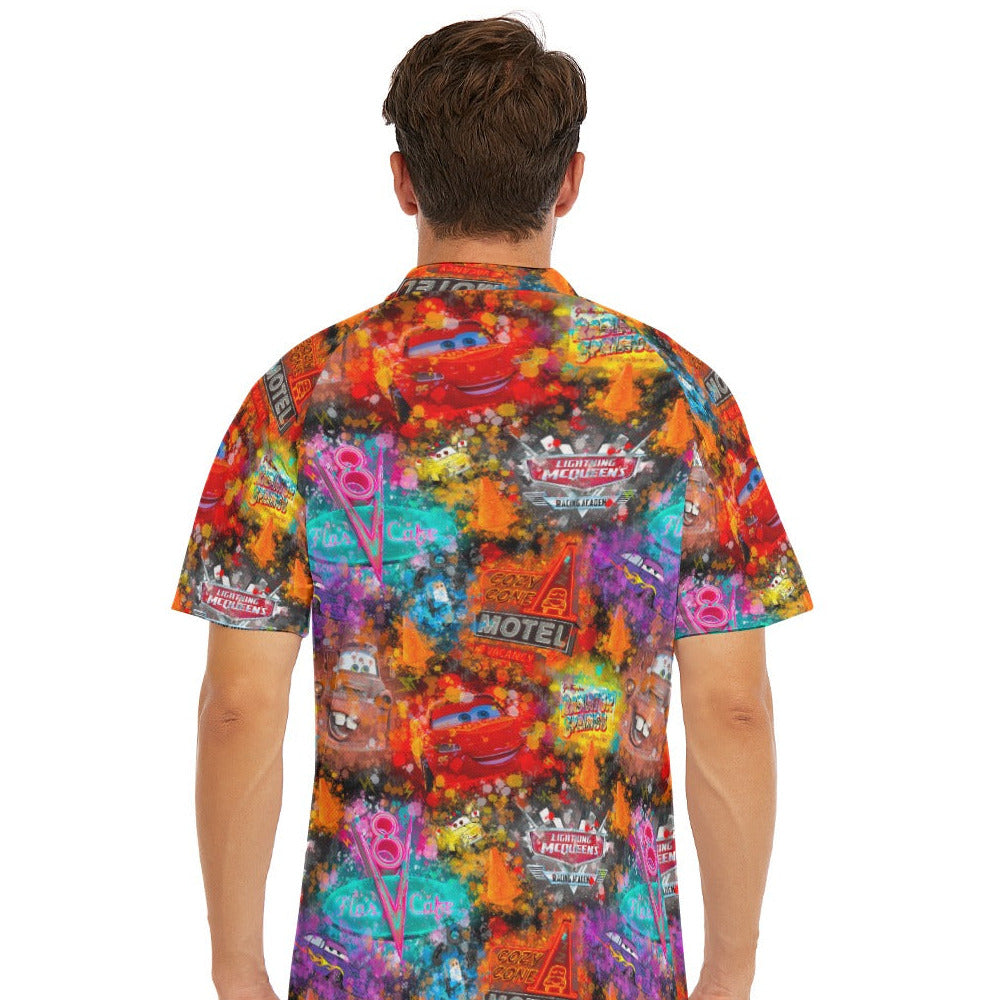 Watercolor Racing Adventure - Men's Polo Shirt