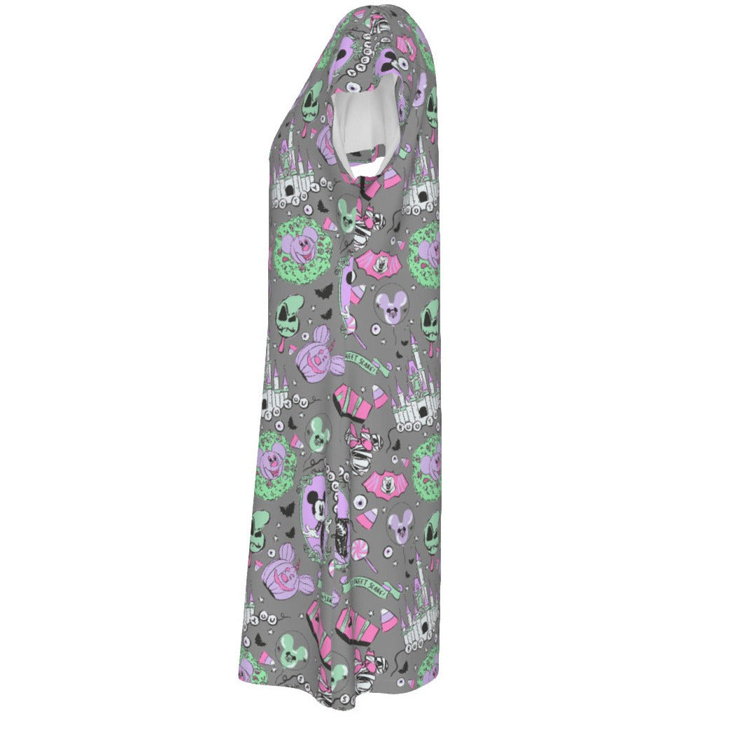 Pastel Spooky Candy - Women's T-Shirt Dress