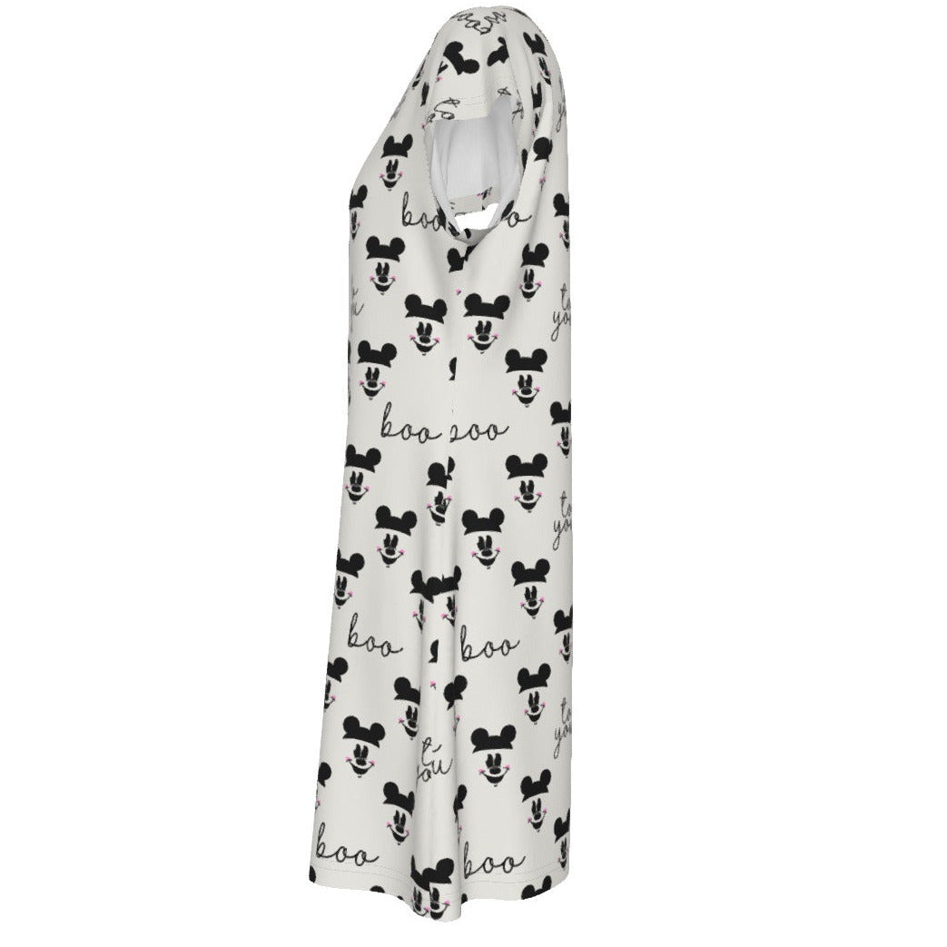 Spooky Mouse Greetings - Women's T-Shirt Dress