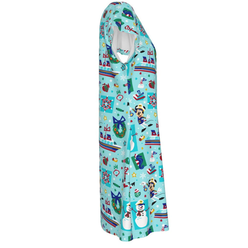 Mouse's Merry Cruise - Women's T-Shirt Dress