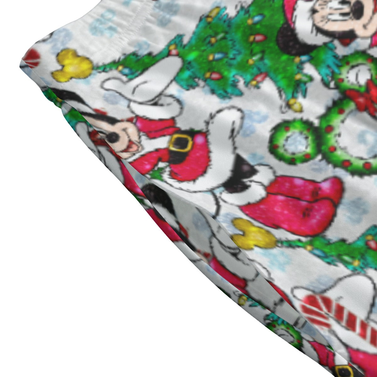 Santa Mouse with Sparkle - Women's Pocket Midi Skirt