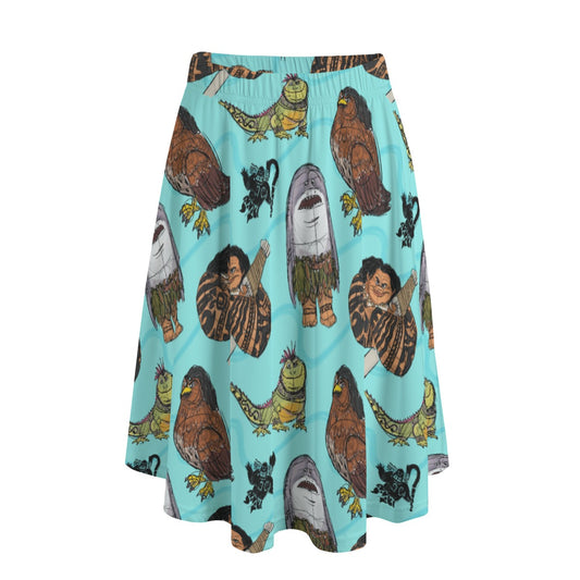 Shapeshifting Island Hero - Women's Pocket Midi Skirt