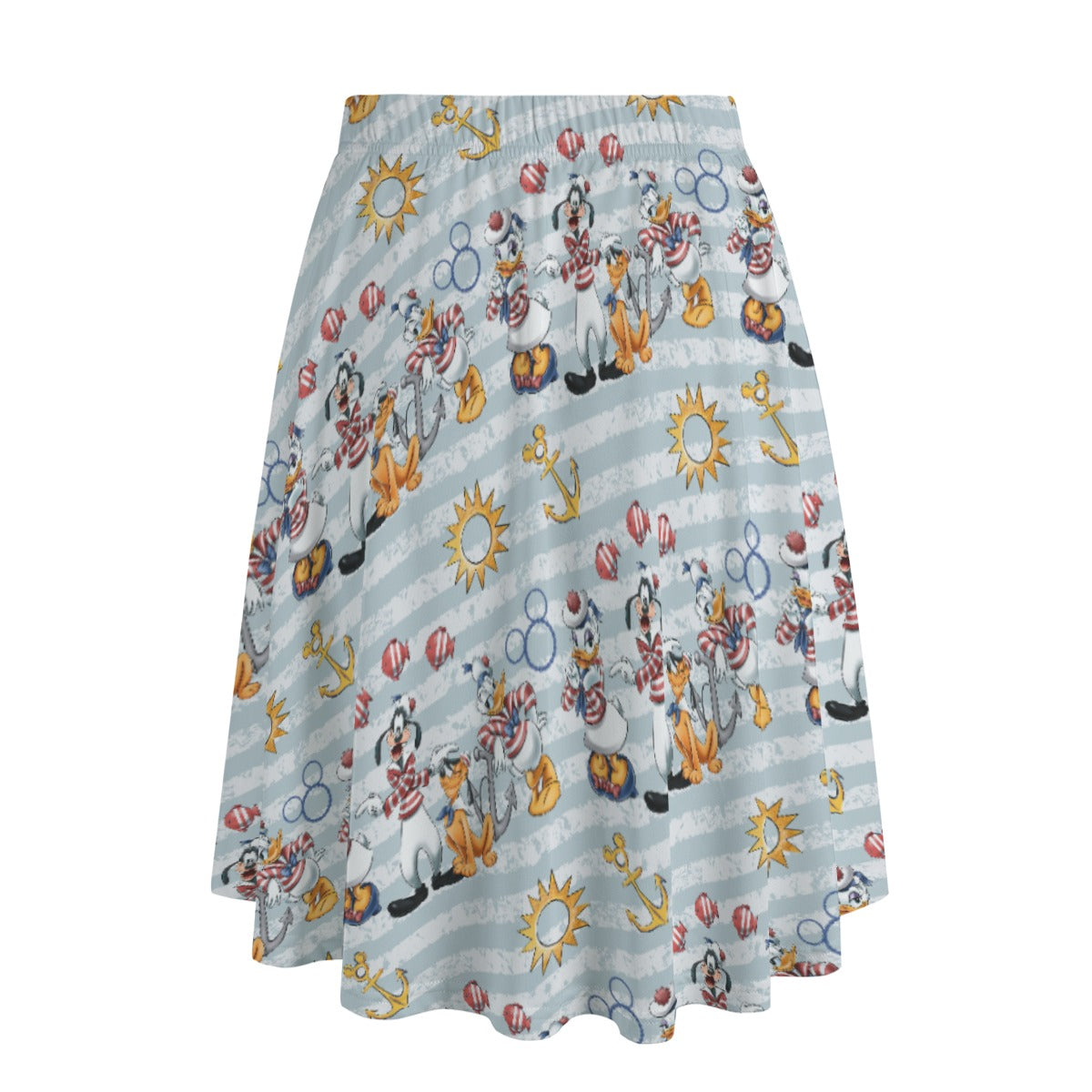 Set Sail with the Crew - Women's Pocket Midi Skirt