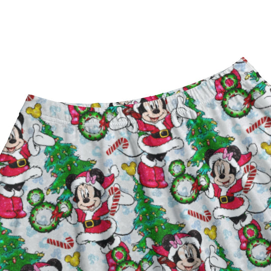 Santa Mouse with Sparkle - Women's Pocket Midi Skirt