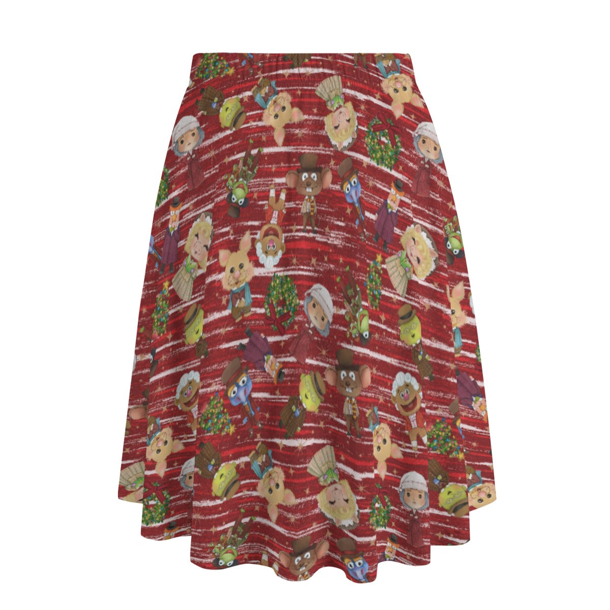 A Very Festive Puppet Christmas - Women's Pocket Midi Skirt