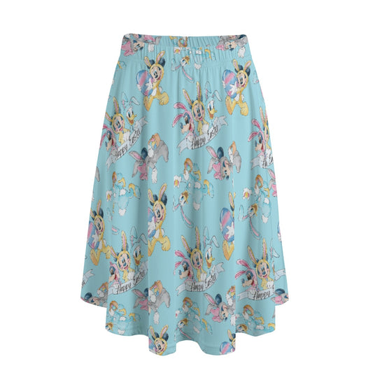 Spring Bunny Costume Crew - Women's Pocket Midi Skirt