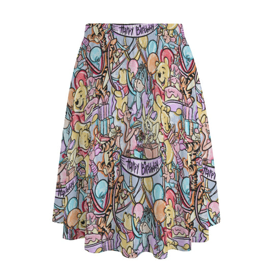Birthday Bash in the Woods - Women's Pocket Midi Skirt
