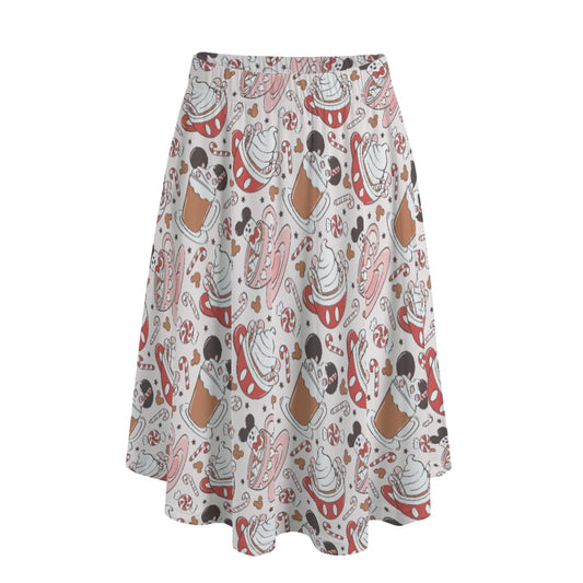 Magic Mouse Hot Chocolate - Women's Pocket Midi Skirt