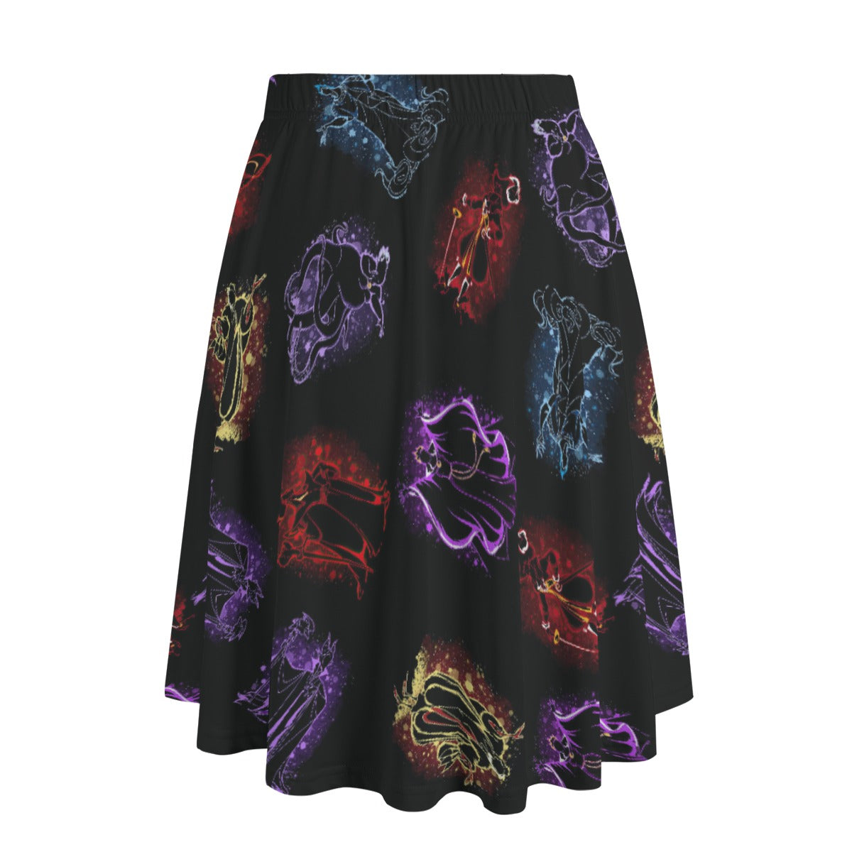 Villain Silhouettes Sparkle - Women's Pocket Midi Skirt