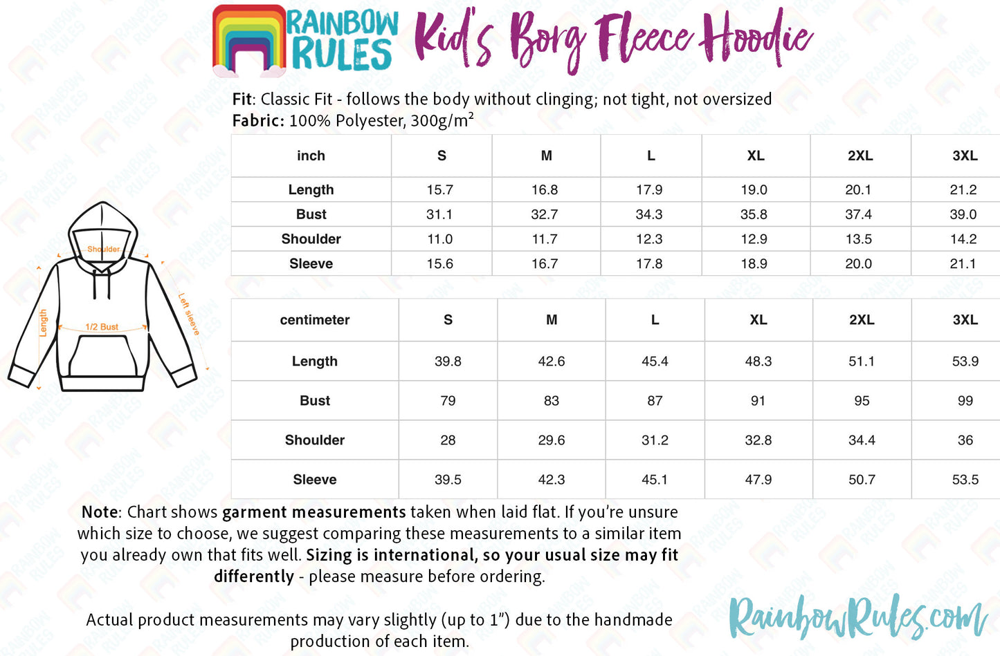 Pick Any Print from our Shop - Kid's Borg Fleece Hoodie
