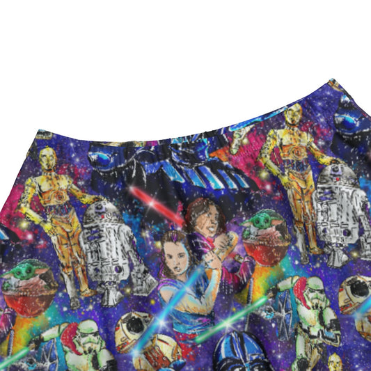 Galaxy Saga - Women's Pocket Midi Skirt